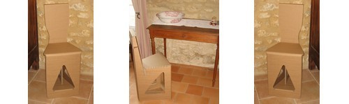 Chaises en Carton