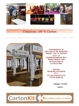 Catalogue Mobilier Stand Carton